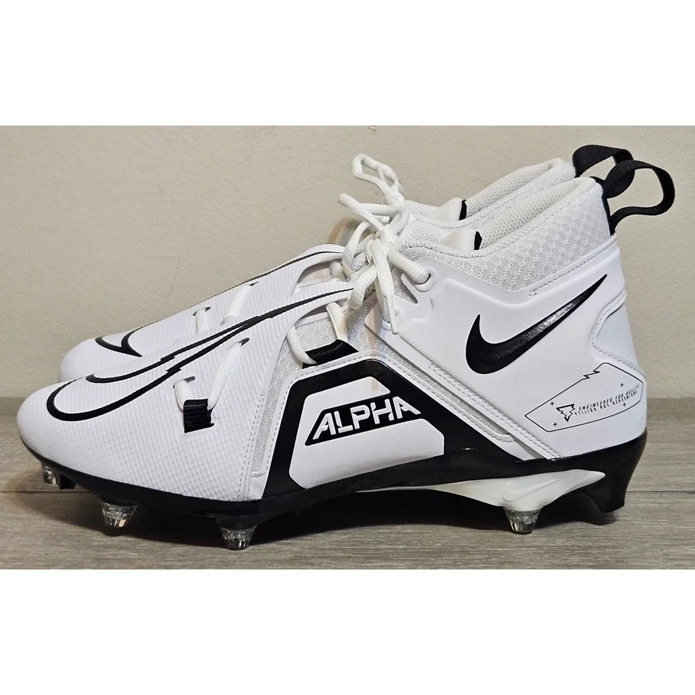 Nike Football Cleats Detachable Mens Sz‎ 11 Alpha Menace Pro 3 White DH3293-100